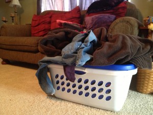 laundry in a basket
