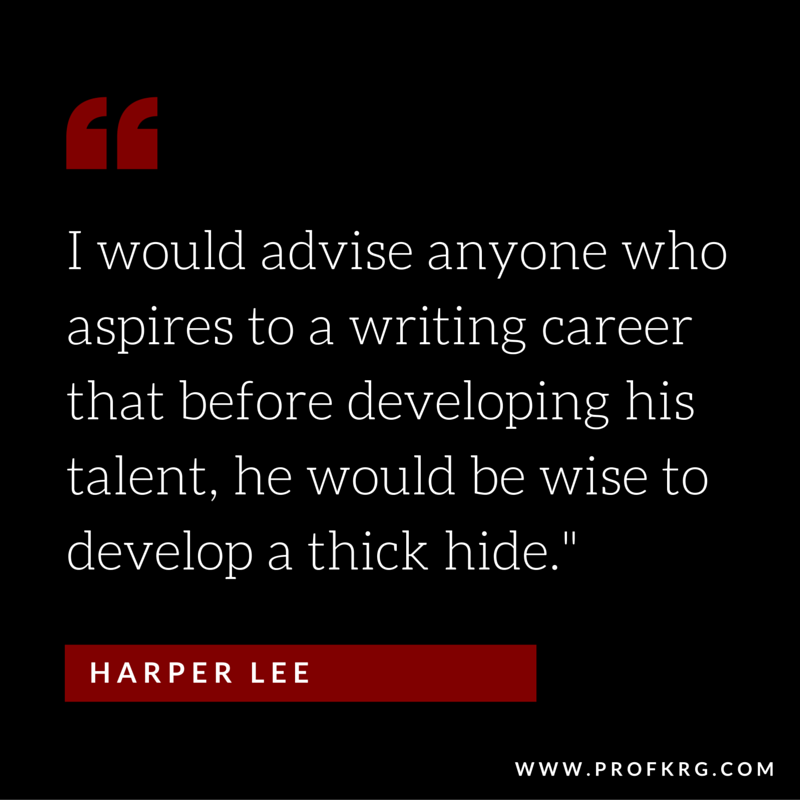 Harper Lee on writing